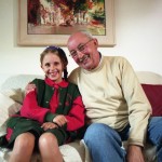 Bernard with Camille Charluet, his granddaughter
